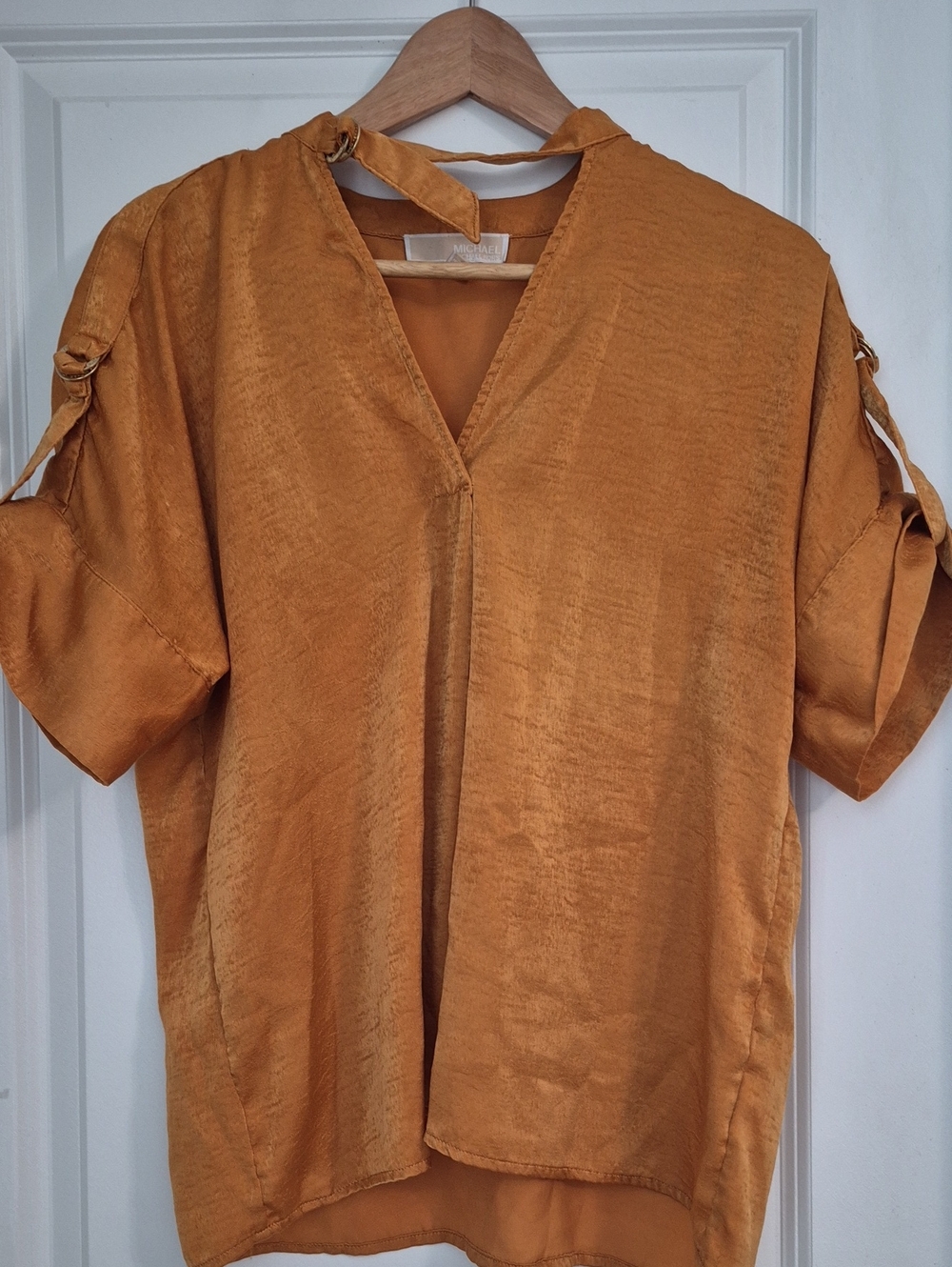 MICHAEL Michael Kors Lightweight Mustard Button-Down Shirt